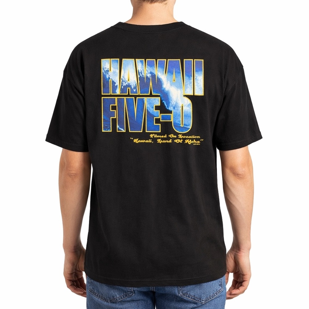 Vintage Hawaii Five-0 TV Show Graphic Tee XL Black Y2K